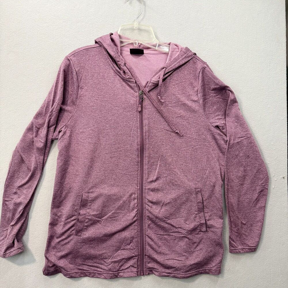 32 Degrees Cool Womens XL Zip Up Hoodie Lightweight Jacket Heather Purple Lilac